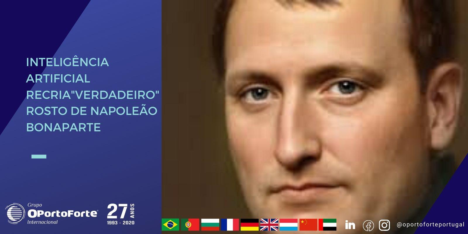 Inteligência Artificial recria “verdadeiro” rosto de Napoleão Bonaparte