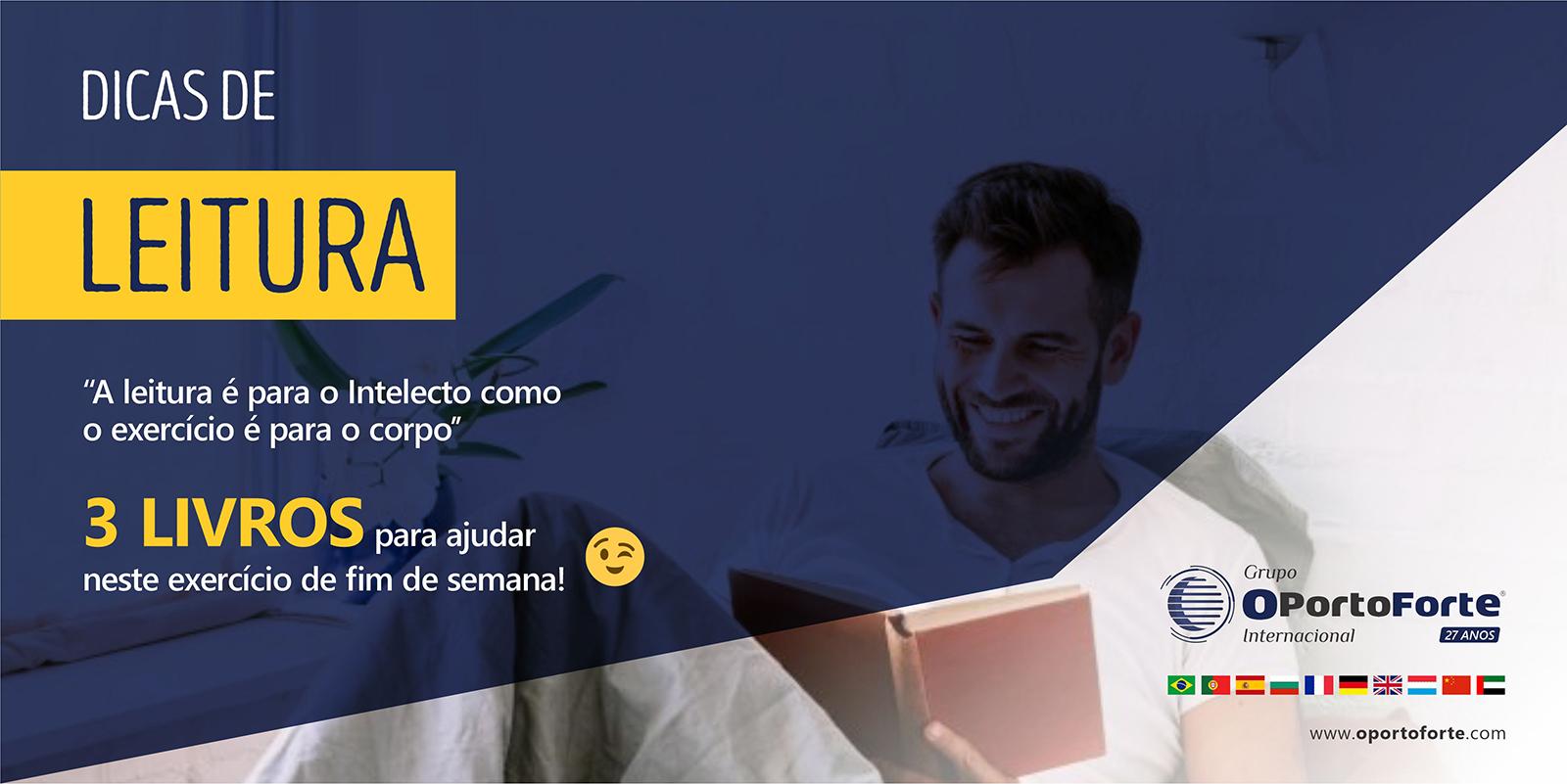 3 dicas de livros para o seu fim de semana! 