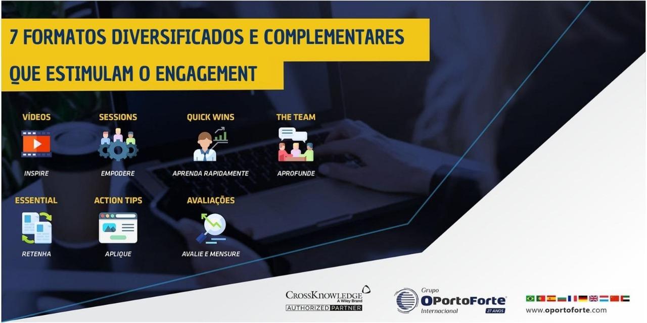 7 formatos diversificados e complementares que estimulam o engagement