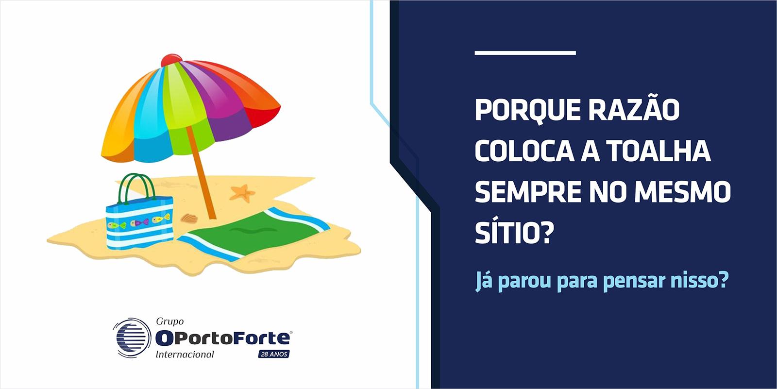 Porque razão coloca a toalha sempre no mesmo sítio?  