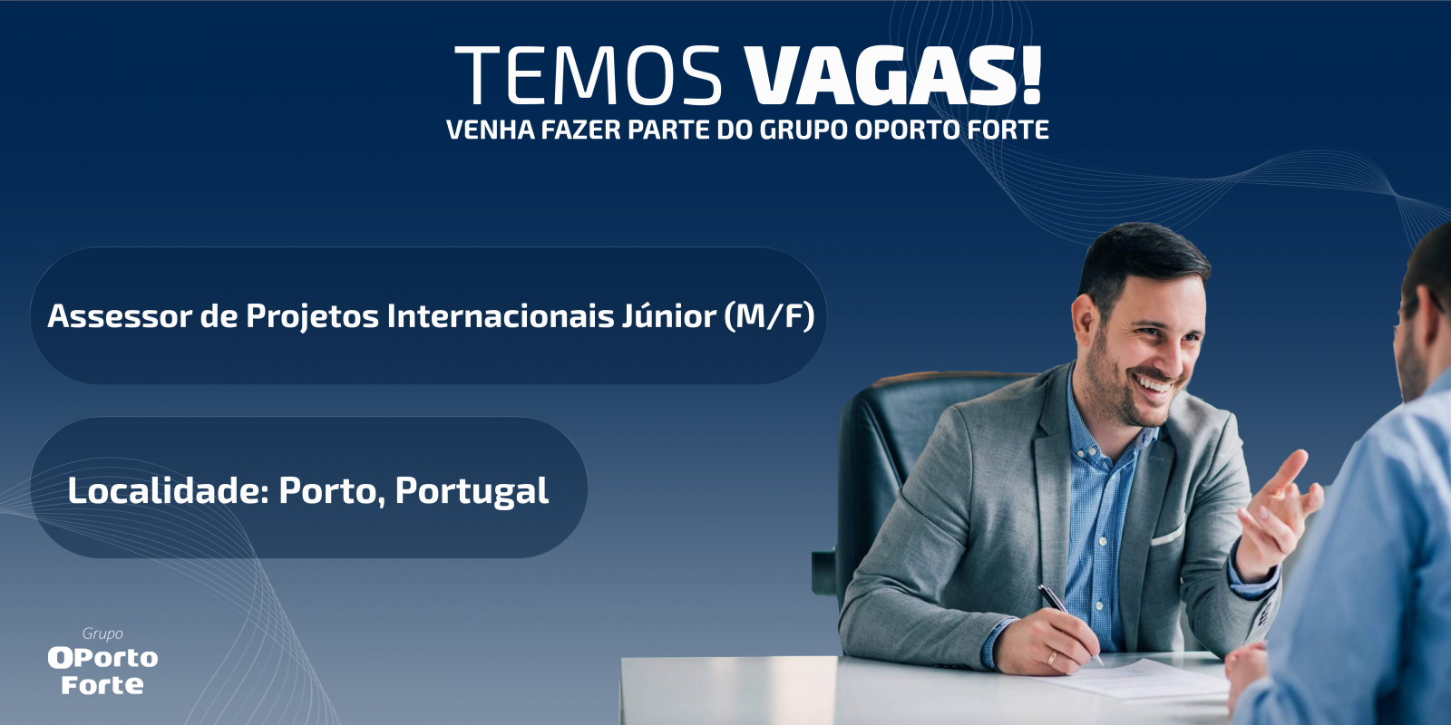 Assessor de Projetos Internacionais Júnior (M/F)